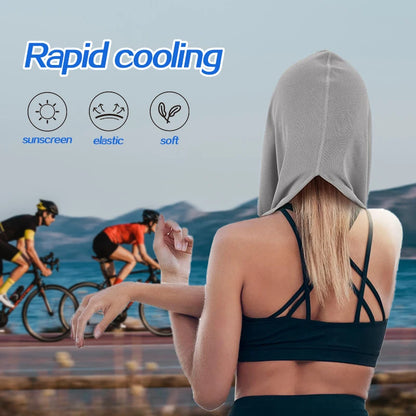 Cooling Hoodie Towel – Instant Evaporative Cooling for Sports, Gym & Outdoor Activities